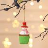Colgante de arcilla blanda para árbol de Navidad Regalo de Navidad Color de Papá Noel Colgante pequeño Decoraciones de pegatinas para refrigerador