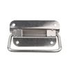Caja de herramientas con manija de anillo de tiro plegable de acero inoxidable engrosado, manija móvil, manija de caja de equipo industrial
