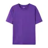 180G En Stock Algodón Puro Talla Europea Cuello Redondo Manga Corta Estampado Personalizado Logo Empresa Transfronteriza Camiseta Publicitaria de Trabajo Unisex