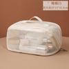 Bolsa de Cosméticos de Malla para Productos Nuevos Transfronterizos de Gran Capacidad de Alta Gama Portátil Multifuncional con Particiones Bolsa de Almacenamiento para Artículos de Aseo de Viaje para Mujeres