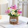 Lujo Ligero Estilo Escandinavo Planta Potos Simulada Bonsái Flores Artificiales Adornos Hoja de Tortuga Maceta Mesa Decoraciones de Flores Falsas