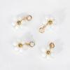 Aço inoxidável Flor de Cristal Margarida Cristal Frisado Pingente DIY Brincos Colar Pulseira Acessórios de Jóias