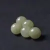 Jade Hetian Calcedonia de Agua Clara Transparente Perlas Sueltas Accesorios de Joyería de Cristal DIY Materiales Perlas Redondas Perlas de Hilo Envío Gratis