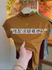 Camiseta de Meia-Gola com Mangas Bufantes de Alta Qualidade para Primavera e Verão Feminina, Estilosa e Versátil, Top de Manga Curta Acinturado