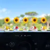 Decoración de Coche para el Año Nuevo del Caballo 2026: Caballito que Atrae Riqueza Giratorio Girasol Adorno para Tablero de Coche