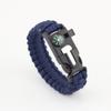 Pulseira Paracord Salva-Vidas para Atividades ao Ar Livre Multifuncional Bússola Pederneira Cinco-Em-Um Pulseira de Sobrevivência ao Ar Livre Atacado em Estoque