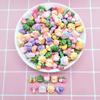 Mini Tamanho Pequeno Brilhante Desenho Animado Comida Brincadeira Pequeno Animal Mistura DIY Cola de Creme Resina Acessórios Joia de Unha Adesivo