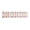 30 Peças de Unhas Postiças Cat-Eye que Mudam de Cor, Cor Nude Curta, Manicure Feita à Mão Cat-Eye Branco, Adesivos de Unha Acabados de Alta Qualidade