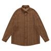 Camisa Retro de Estilo Japonés Cleanfit2025 Diseño de Nicho Camisa Larga de Manga Larga con Caída Cut Out Camisa Casual de Otoño