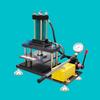 Máquina de preparação de amostras hidráulica de laboratório e máquina de teste de corte de corpo de prova pneumática plástico couro borracha haltere preparação de amostras de corpo de prova máquina de teste