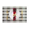Jogos americanos Teslin, jogos de mesa isolados para hotel, jogos de mesa de jantar para casa em estilo europeu de PVC, jogos de isolamento para cozinha, laváveis