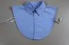 Cuello Falso, Talla Grande, Unisex, Cuello Falso para Camisas, Versátil Azul y Blanco de Negocios, Cuello Puntiagudo, Solapa, Cuello Falso para Atuendo Profesional