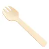 Cuchillo, Tenedor y Cuchara Desechables Biodegradables Set de Abedul Exportación Comida Occidental Cuchara de Postre de Madera Vajilla Tenedor de Madera Cuchara de Madera Cuchillo de Madera