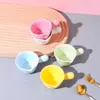 Atacado Criativo Cor de Gelatina Cerâmica Molho Condimento Tigela Pequena com Alça Tigela de Suco Cerâmica Xícara de Creme Louça de Restaurante