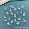 Pingente Ding Yu prata prata 999 animal pequeno palavra da sorte joia DIY pingente uma geração de cabelo