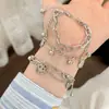 Pulseira de Estrela Sorridente Ins Nicho Fofa Luxo Leve Alta Qualidade Coração de Menina Feita à Mão com Contas Versátil Joia para Namorada