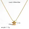 Collar de Estrella de Cinco Puntas Color Dorado 18K con Diamantes, Diseño de Nicho de Lujo Ligero, Collar de Acero Inoxidable Incrustado con Diamantes, Cadena para Clavícula, Joyería de Acero de Titanio
