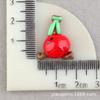 Plátano durazno cereza diy resina dibujos animados accesorios de fruta gota pegamento material para funda de teléfono móvil DIY pegamento crema caja de papelería