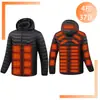 Chaqueta inteligente calefactora al por mayor de fábrica transfronteriza con control de cuatro zonas, 37 zonas de calefacción, temperatura constante y chaqueta exterior de algodón calefactado