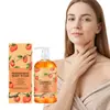 Gel de Baño de Caqui Suave Frutal Fresco Limpia la Suciedad del Cuerpo Refrescante Cómodo Limpio Fragancia de Larga Duración Hidratante
