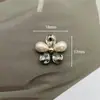 Nuevos Accesorios de Flor de Aleación Incrustados de Diamantes, Joyería de Alto Grado Resistente con Perlas de Concha, Elegantes Accesorios para el Cabello, Flores para Zapatos, Materiales para Manualidades