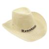 Sombrero de Paja de Mezclilla Tejida Occidental para Exterior, Viaje, Vacaciones, Protección Solar Casual, Vacaciones, Sombrero de Ala Grande, para Hombre, Personalizable