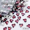 Diamante para Uñas con Forma de Corazón Torcido y Base Puntiaguda 8*9mm Diamante de Punto Explosivo Set de Diamantes de Base Puntiaguda Decoración para Manicura Uñas Portátiles Joyería Popular Venta al por Mayor
