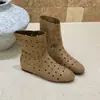 Sandálias de Verão com Solado Plano para Mulheres 2026 Novo Estilo Sandálias Vazadas Mais Vendidas Botas Western Cowboy Elegantes Modernas Chiques