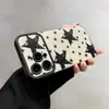 La Nueva Estrella de Cinco Puntas Pintada a Mano es Adecuada para la Funda del Teléfono Móvil Apple 17Promaxs Iphone15/14Pro Textura Simple de Cuero