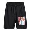 2023 motosierra para hombre pantalones cortos casuales estampados redondos para hombre verano sueltos estampados talla europea