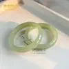 Ventas Directas de Fábrica de Material de Mongolia Exterior Anillo de Jade de Agua Clara Pulsera para Mujer de Jade de Agua Clara Verde Imitación Alta Pulsera de Jade de Agua Clara Hetian Venta al por Mayor
