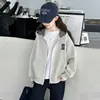 Abrigo de Invierno para Niña 2026 Nuevo Elegante Sudadera Cardigan Infantil Tallas Mediana y Grande Niñas Ropa Deportiva con Felpa Plus