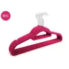 Organizador de perchas antideslizante, sin costuras, flocado, percha mágica 42CM, perchero de terciopelo para tienda de ropa al por mayor