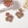 Brincos de folha de bordo transfronteiriços europeus e americanos casuais avançados fofos novos elegantes modernos versáteis personalidade brincos de luxo leve brincos de tarraxa brincos