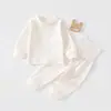 Nuevo Conjunto de Algodón de Cintura Alta para Bebés Niños y Niñas, Clase A, Sin Etiquetas, Algodón Transpirable, Conjunto de Protección para la Barriga, Ropa para Bebés y Niños Pequeños