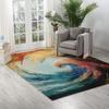 Alfombra Completa Abstracta Nórdica para Sala de Estar, Hogar, Dormitorio, Resistente al Desgaste, Antideslizante, Manta de Cabecera, Fácil Cuidado, Resistente a la Suciedad, Alfombra de Piso en Stock