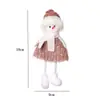 Boneca Anjo de Natal Decoração de Feriado Chapéu Galhadas de Rena Asas Papai Noel Boneco de Neve Pingente Presente de Natal Pequeno Ornamento