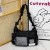 Bolsa Ita Shuai Mijia Estilo Japonés con Patrón de Estrellas para Mujer, Bolso de Hombro de Gran Capacidad, Estilo Dulce para Niñas, Bolso Cruzado para Estudiantes de Secundaria