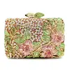 Bl005 Bolso Transfronterizo con Pedrería Metal Hueco Cristal Bolso de Noche Bolso con Incrustaciones de Diamantes de Comercio Exterior Bolso de Mano para Mujer