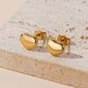 Brincos de amor de aço inoxidável banhado a ouro 18K INS estilo personalidade popular moda europeia e americana não desbota brincos de aço titânio senhoras