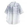 Camisa Retrô 2026 Masculina Verão Estilo Hong Kong Estudante Solta Design de Nicho Sentido Divertido Nova Roupa Masculina Top Peça de Exterior