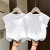 2026 Nuevo Modelo Chaleco de Seda Helada para Niñas, Top Delgado de Verano sin Mangas, Atuendo de Verano Elegante y Versátil para Niñas Mayores