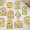 Paquete de Pegatinas de Luz de Concha Yi Niao Serie Sombra de Ventana Paisaje de Ventana Material Decorativo Creativo para Diario de Mano Pegatinas