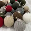 Bolas de Crochê de Natal Novas Transfronteiriças da Amazon, Bolas de Natal de Lã, Bolas de Tricô, Enfeites Pendurados para Decoração de Árvore de Natal