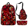 Produto de Jogo Transfronteiriço 3D Novo Conjunto de Três Peças Mochila, Bolsa de Ombro, Estojo Forsaken Gubby
