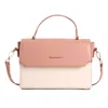 Bolsa Feminina Texturizada da Moda 2026 Nova Moda Casual Elegante Bolsa de Ombro Simples Cor Sólida Elegante Bolsa Transversal Pequena Quadrada