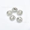 Corrente Garra Borda Strass Vidro Quadrado 8mm Garra Prata Cobre Costurada à Mão Fivela de Cristal DIY Roupas Acessórios de Cabelo Acessórios de Joalheria para Sapatos
