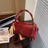Estilo Quente 2025 [Fluxo de Âmbar] Bolsa de Ombro Versátil de Luxo Leve Bolsa Transversal Bolsa Carteiro Texturizada Bolsa Feminina
