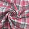 Tela de sarga a cuadros teñida con hilo 21 algodón a cuadros de color tela para camisa con lijado algodón camisa falda ropa de niño