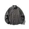 Roupa Masculina Beijie 2026 Primavera Nova Camisa de Xadrez Tricolor Marca Moderna Masculina Camisa de Manga Longa Jaqueta Solta para Casal